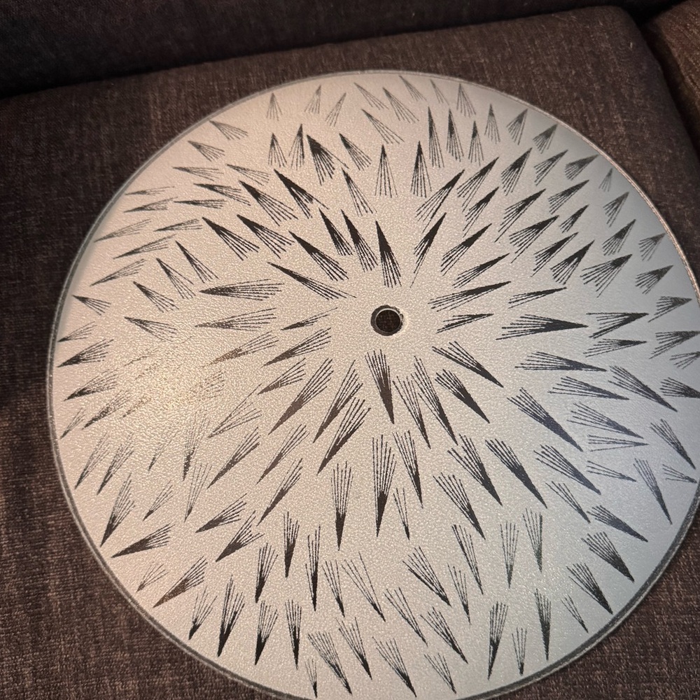 Vintage mcm glass ceiling light shade